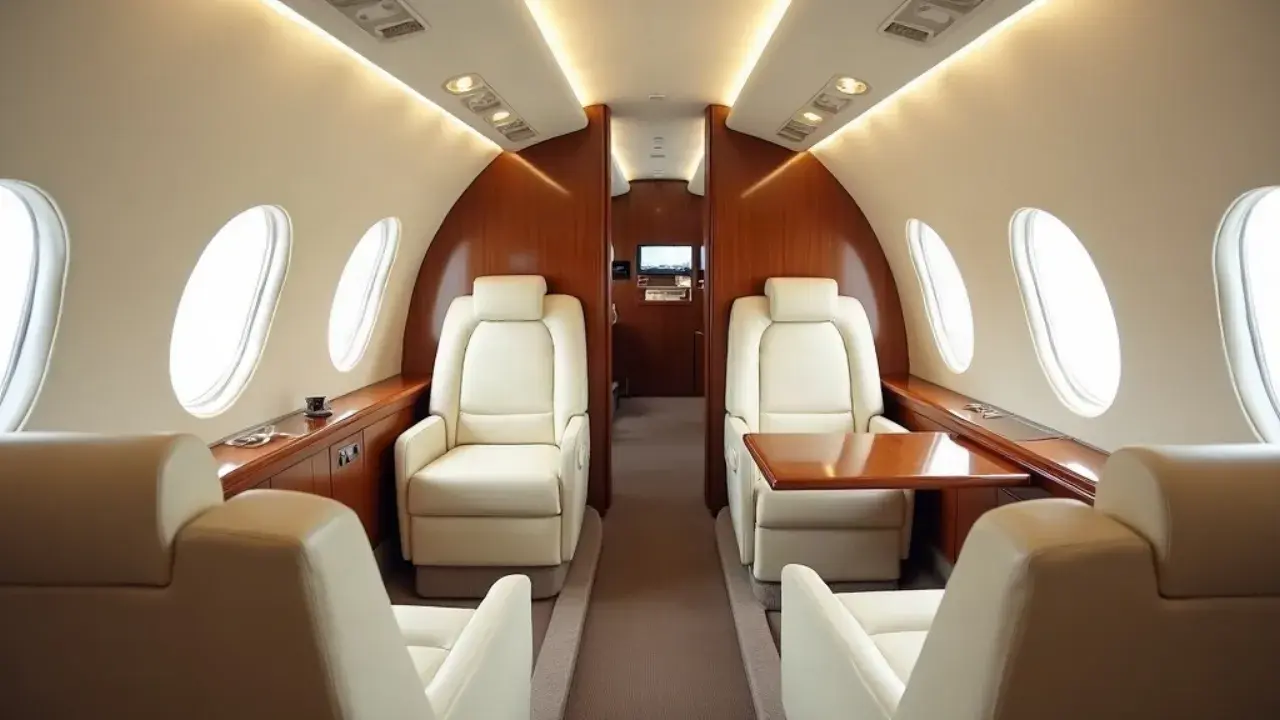 Cabine d'un jet Airliner